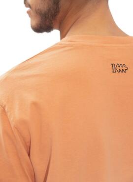 T-Shirt Klout Dip Dye Naranja für Herren und Damen