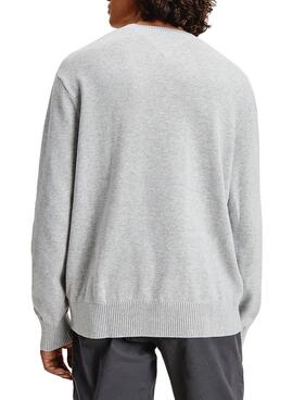 Pullover Tommy Jeans Branded Sweater Grau Herren