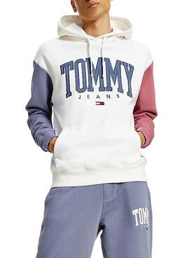 Sweatshirt Tommy Jeans Collegiate Kapuze Herren