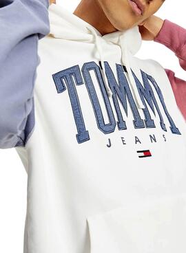 Sweatshirt Tommy Jeans Collegiate Kapuze Herren