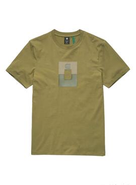 T-Shirt G-Star Box Graw Slim Grün für Herren