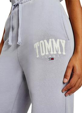 Sporthose Tommy Collegiate Jeans Lila Damen