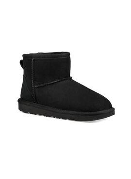 Stiefelettes UGG K Classic Mini Schwarz für Kinder