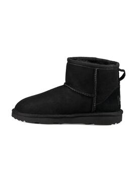 Stiefelettes UGG K Classic Mini Schwarz für Kinder