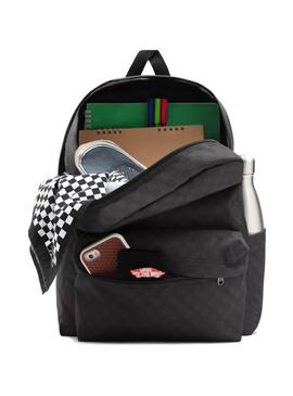 Rucksack Vans Old Skool Check Schwarz Mädchen und Junge