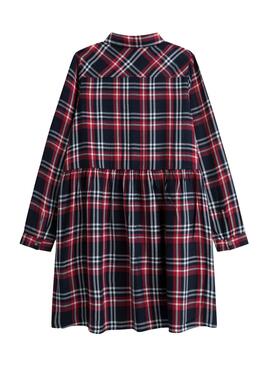 Kleid Pepe Jeans Luli Tartan Marineblau für Mädchen