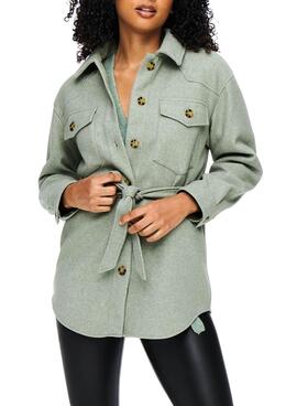 Jacke Only Trillion Grün Gürtel für Damen