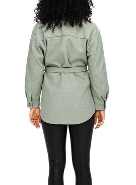 Jacke Only Trillion Grün Gürtel für Damen