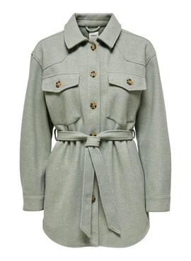 Jacke Only Trillion Grün Gürtel für Damen