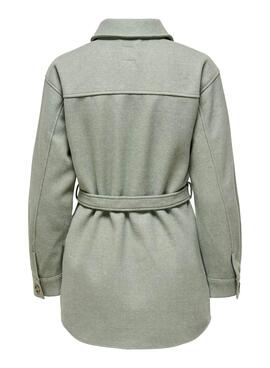 Jacke Only Trillion Grün Gürtel für Damen