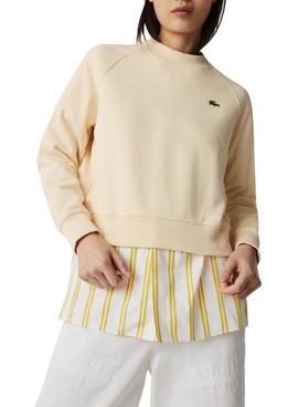 Sweatshirt Lacoste Live Beige für Damen