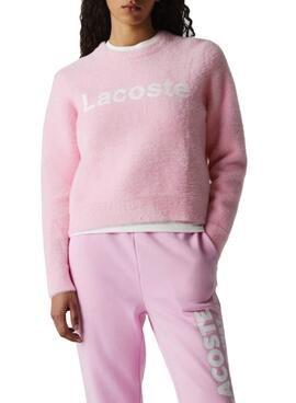 Sweatshirt Lacoste Live Rosa Baumwolle für Damen