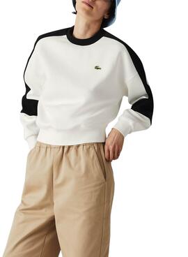 Sweatshirt Lacoste Live Weiss für Damen