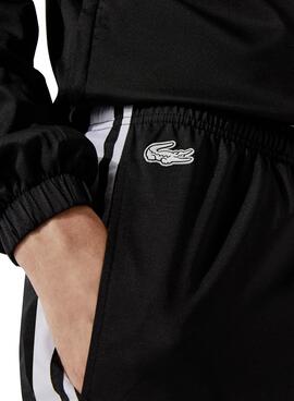 Trainingsanzug Lacoste Sport Contrast Schwarz für Herren