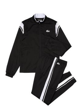 Trainingsanzug Lacoste Sport Contrast Schwarz für Herren