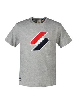 T-Shirt Superdry Code Grau für Herren