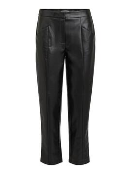 Hose Vila Dolores Rwre Coated Schwarz Damen