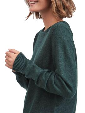 Pullover Vila Viril O-Neck Knit Top Grün für Damen