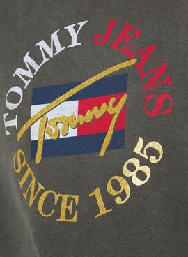 Sweatshirt Tommy Jeans Relaxed Fit Vintage Grau Damen