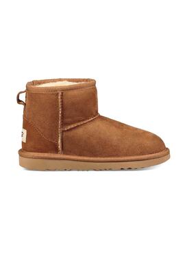 Stiefelettes UGG K Classic Mini II Marron für Kinder