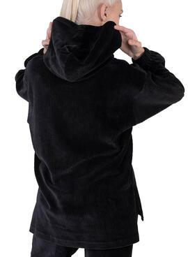 Sweatshirt Calvin Klein Cord Hoodie Schwarz Damen