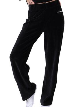 Hose Calvin Klein Jogginghose aus Cord Schwarz Damen