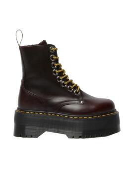 Stiefelettes Dr. Martens Plataforma Jadon Max Granatrot