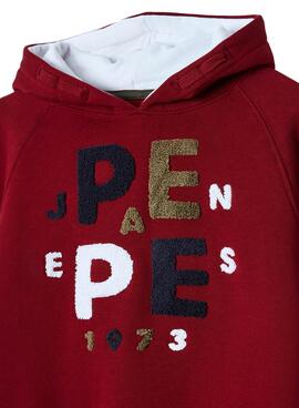 Sweatshirt Pepe Jeans Jason Granatrot für Junge