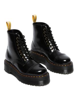 Stiefelettes Dr. Martens Vegan Sinclair Plataforma Schwarz