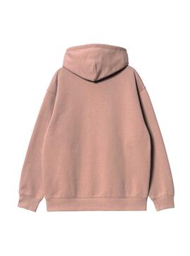 Sweatshirt Carhartt Hooded Sweat Rosa für Damen