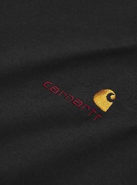 T-Shirt Carhartt American Script Schwarz Herren