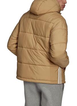 Jacke Adidas Pad Hooded Puff Beige für Herren