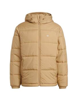 Jacke Adidas Pad Hooded Puff Beige für Herren