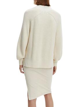 Pullover Calvin Klein Ranglan Beige für Damen