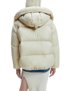 Jacke Calvin Klein Oversized Down Puffer Beige