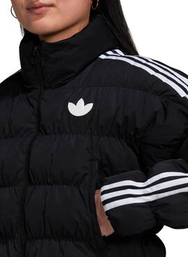 Jacke Adidas Corta Puffer Schwarz für Damen