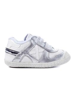 Schuh Munich Baby Goal VCO 1431 Silber Mädchen