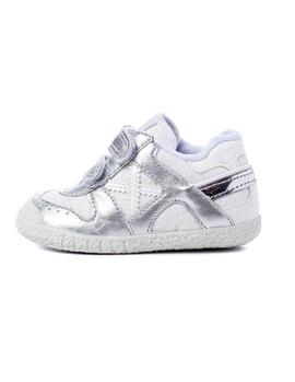 Schuh Munich Baby Goal VCO 1431 Silber Mädchen