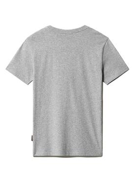 T-Shirt Napapijri Samix Grau für Herren