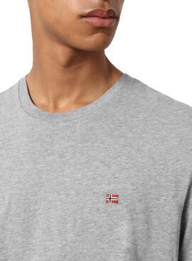 T-Shirt Napapijri Salis Grau für Herren