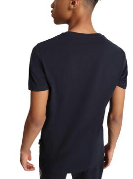 T-Shirt Napapijri Salis Basica Marineblau für Junge