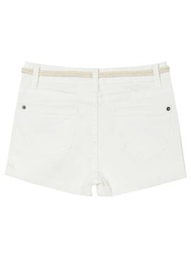 Short Mayoral Basic Twill Weiss für Mädchen