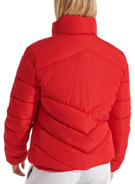 Jacke Superdry Sports Puffer Rot Für Damen
