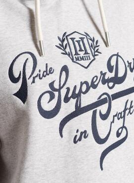 Kleid Superdry Pride In Craft Grau Für Damen