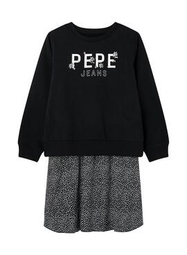 Kleid Pepe Jeans Melania Schwarz Mädchen