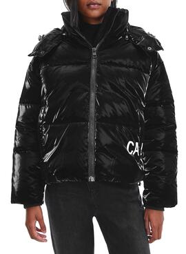 Jacke Calvin Klein Jeans Oversized Schwarz Damen