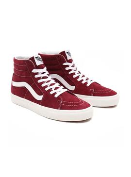 Sneaker Vans Sk8-Hi De Wildleder Granatrot für Damen