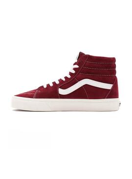 Sneaker Vans Sk8-Hi De Wildleder Granatrot für Damen