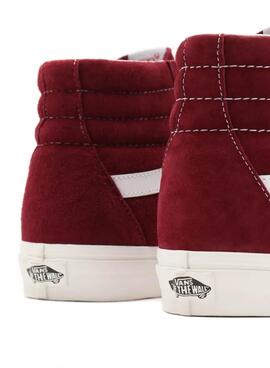 Sneaker Vans Sk8-Hi De Wildleder Granatrot für Damen