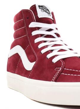 Sneaker Vans Sk8-Hi De Wildleder Granatrot für Damen